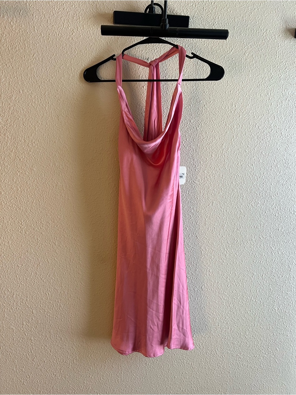 Altar'd State Pink Satin Cowl Slip Dress - Picture 4 of 6